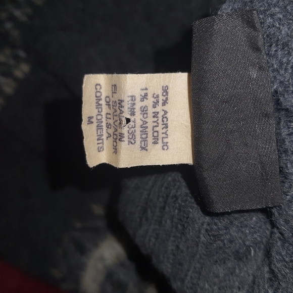 ITS OUR TIME Womens Acrylic Knit Sweater Medium Gray Woven - Picture 10 of 11